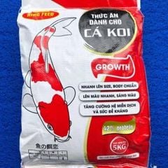 1kg, 5kg cám cá Koi King Feed siêu tăng trưởng, tăng màu, tăng cường hệ miễn dịch cỡ S, M, L độ đạm 42%