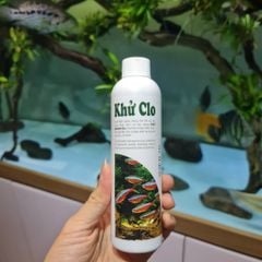 Dung dịch khử Clo cho hồ cá cảnh, bể cá thủy sinh chai 230ml