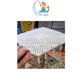 Tấm nhựa lót đáy bể lọc cho cá cảnh  màu đen - màu trắng kích cỡ 14 x14cm