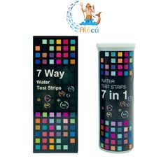 Bộ Test kiểm tra chất lượng nước bể cá 7 trong 1 hộp 50 que, 100 que
