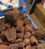 Đá nham thạch đỏ Trung Quốc cỡ to lọc nước cho bể cá cảnh