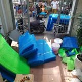 Bùi nhùi không keo Jmat AC nguyên tấm 200x100cm làm sạch nước bể cá cảnh