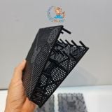 Tấm nhựa lót đáy bể lọc cho cá cảnh  màu đen - màu trắng kích cỡ 14 x14cm