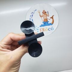 Chân hít kính giữ vách kính ngăn bể cá -Hít kẹp vách ngăn bể cá màu đen