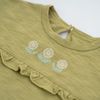Body chip dài tay cài sau Bèo ngực Cotton Slub Mimo - BCT2110BN