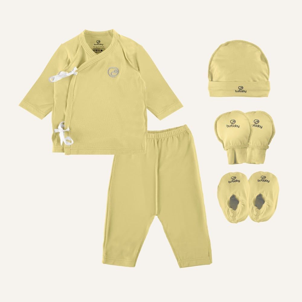 Bộ dài tay cài chéo kèm mũ, btc Sinh non - BBB1108OP