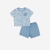Bộ ngắn tay raglan cài giữa Dona - BBB1302DN