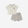 Bộ ngắn tay raglan cài giữa Dona - BBB1302DN