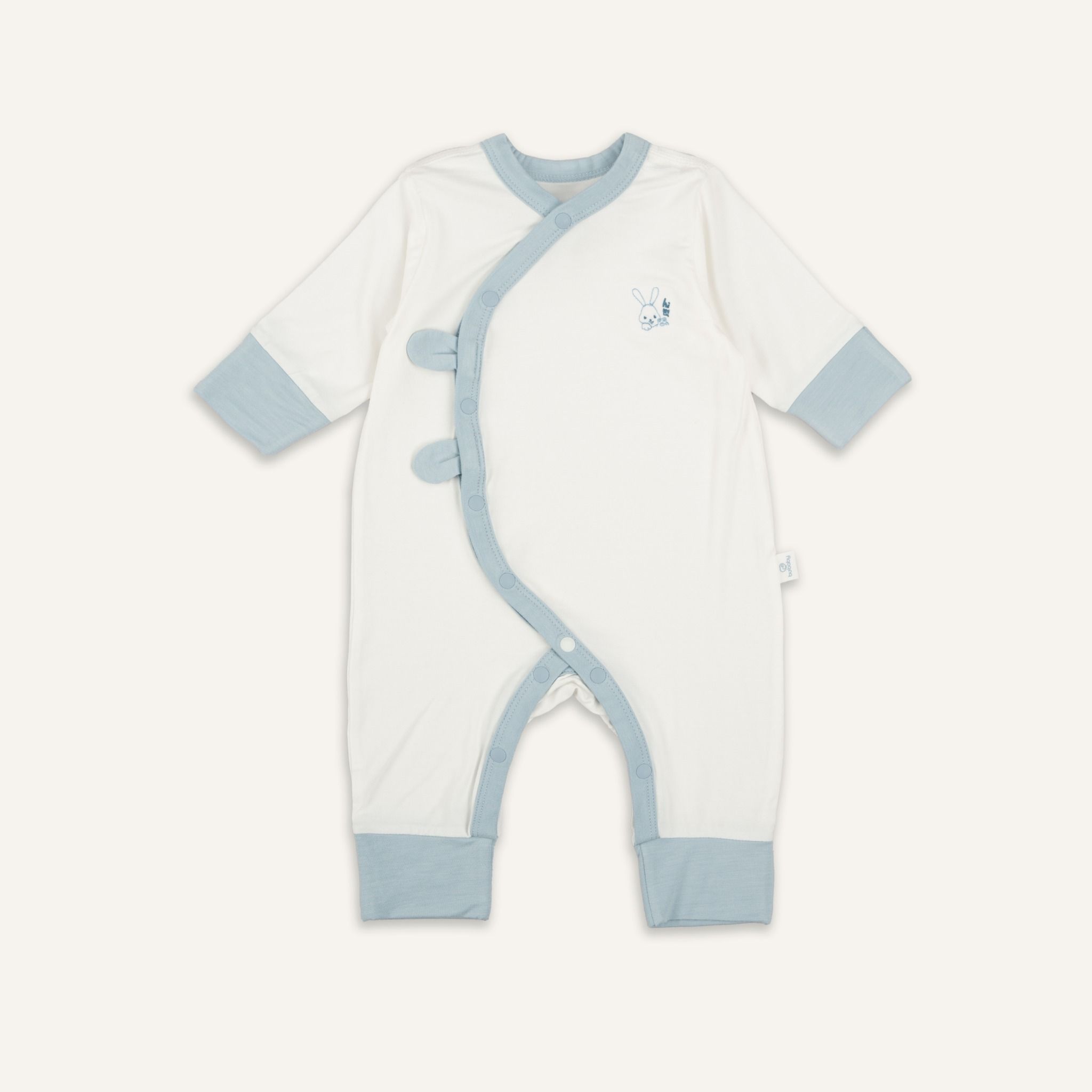 Body dài tay cài chéo tai thỏ Bambus - BBB210821