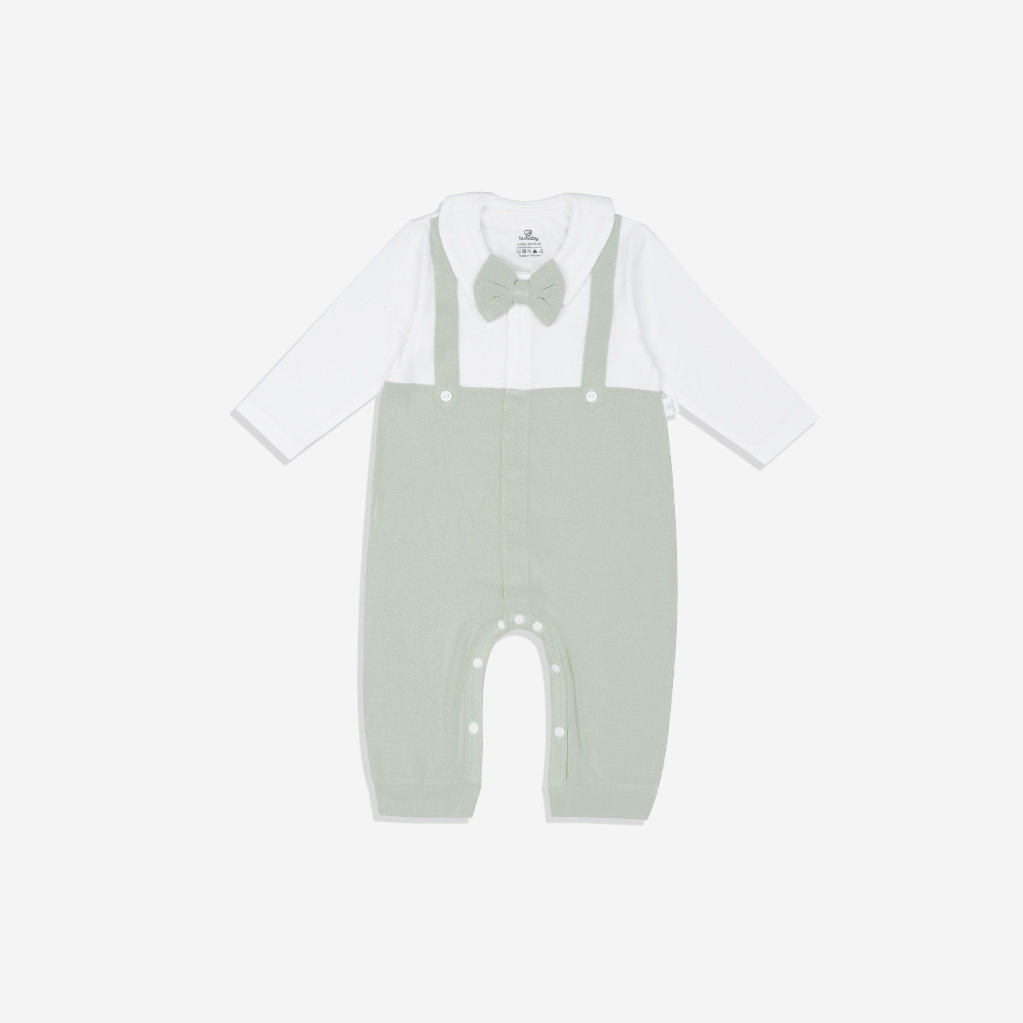 Body dài tay giả yếm cổ Peter Pan - BBB2166PP