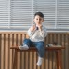 Bộ dài tay cổ trụ Cotton Slub Dona - BCT110300