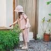 Bộ ngắn tay cài sau Bèo ngực Cotton Slub Mimo - BCT1310BN
