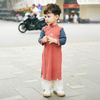 Áo dài nhung bé trai - BCT313200