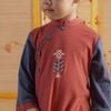 Áo dài nhung bé trai - BCT313200