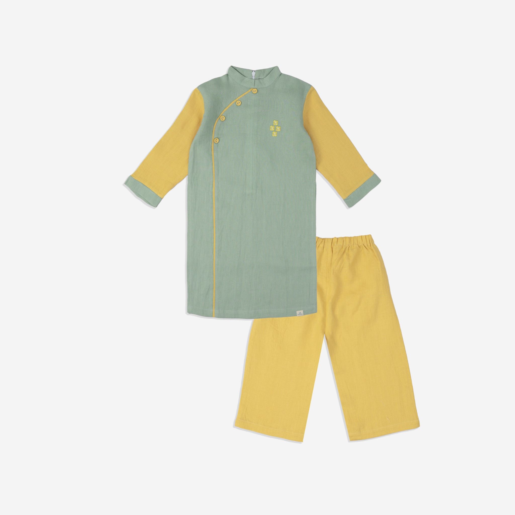Áo dài linen bé trai - BLN313200