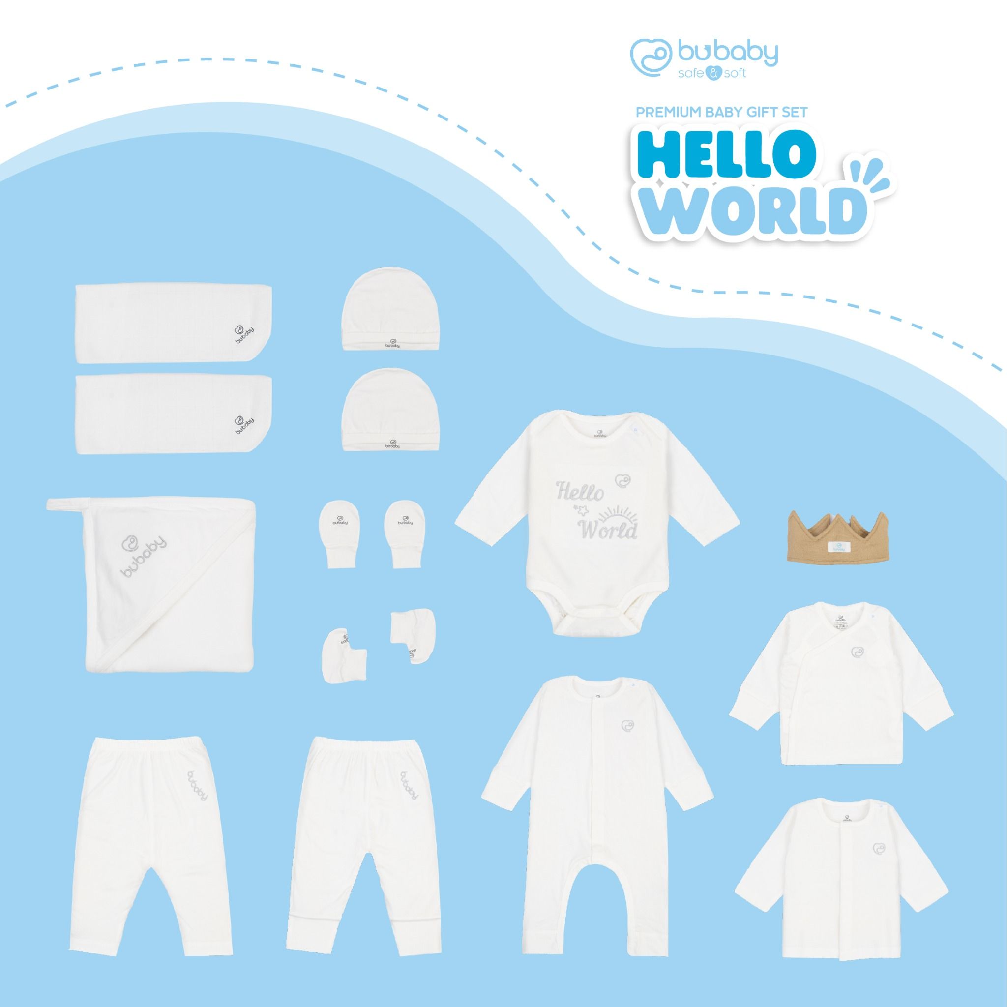 Hello World Premium Baby Gift Set
