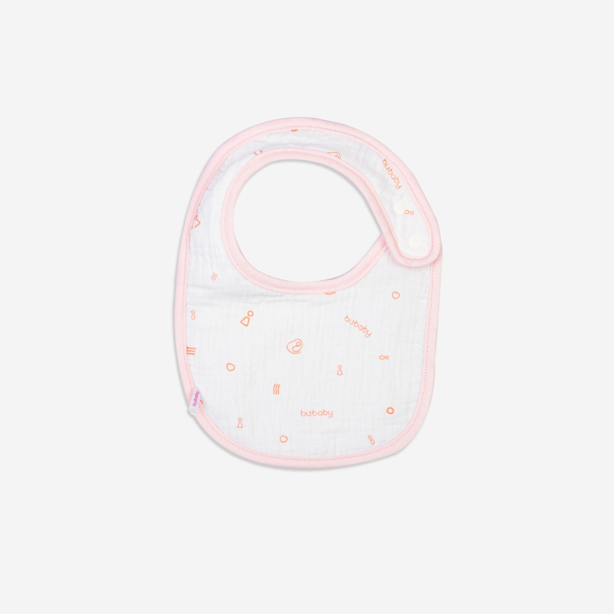 Muslin Shoulder snap Bib AMU010700