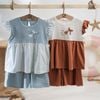 Bộ ngắn tay cài sau bé gái Bamco - BBC1310BG