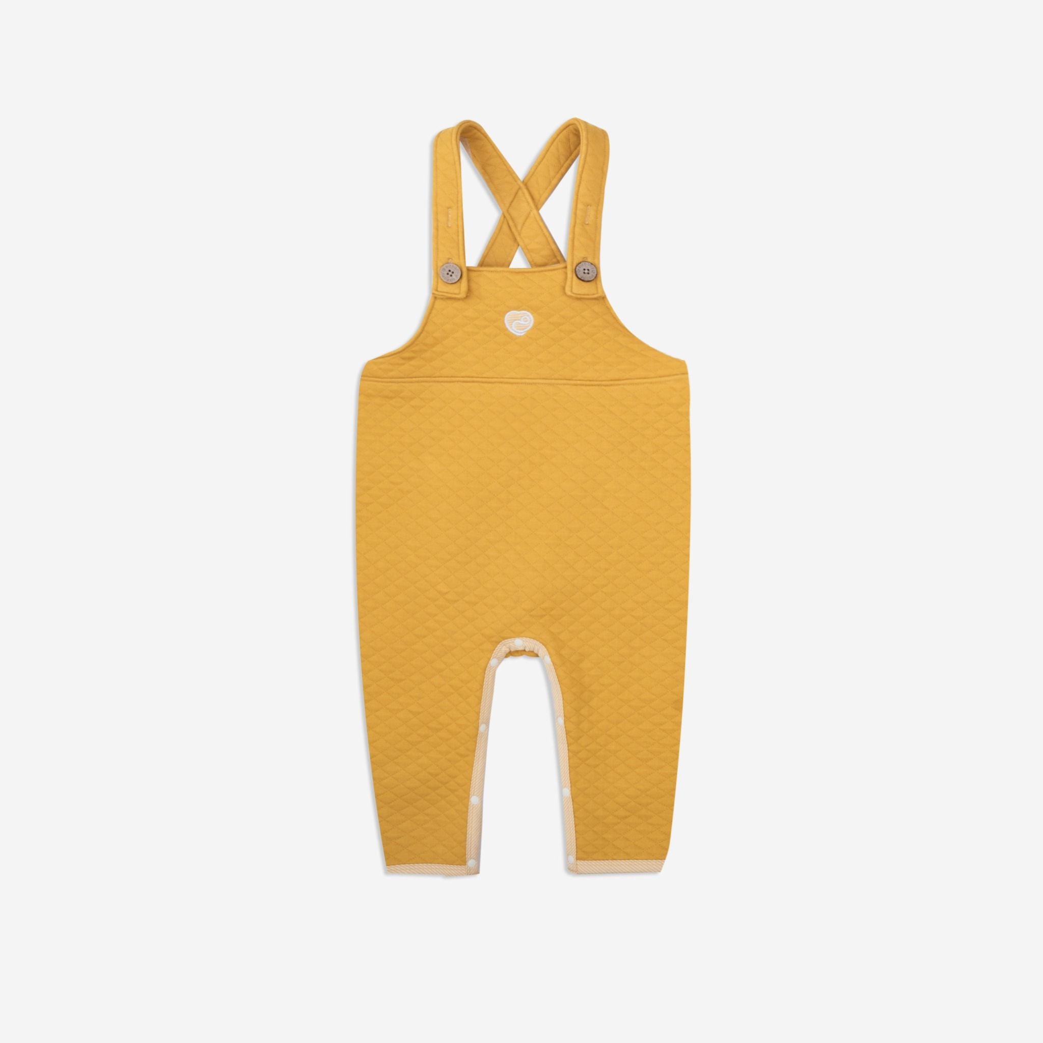 Kyomi Huggy Quilted Bib Overalls BCQ003.01 BU Baby