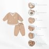 Bộ dài tay cổ trụ Cotton Slub Dona - BCT110300