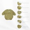 Body chip dài tay cài sau Bèo ngực Cotton Slub Mimo - BCT2110BN