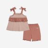 Brownie Ruffle Camisole and shorts set - BOC153900