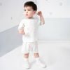 Bộ ngắn tay cài vai, phối tay Signature - Bambus BBB130108
