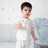 Bộ ngắn tay cài vai, phối tay Signature - Bambus BBB130108