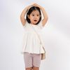Molist Short-sleeve Crew neck Ruffle ribbed Set - BMD1304BG
