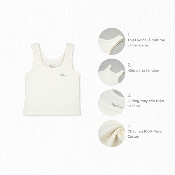  Áo dài tay cổ cao 3p bé gái Negu Modal - NMD310900 