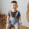 Quần yếm đùi bé trai - Kaki BCT433202