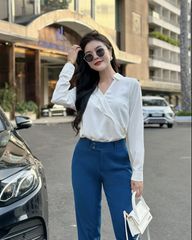 QUẦN COTTON TUYẾT LEV XANH BÍCH