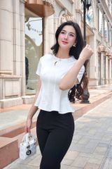 SƠ MI COTON TUYẾT GIỌT NƯỚC TRẮNG