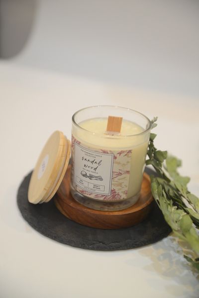  NẾN - SANDAL WOOD- SOY WAX CANDALE by PPG HOMEMADE 