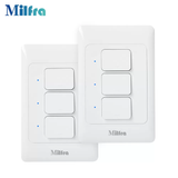 Milfra 3 Gang Smart Light Switch AU US for Amazon Echo Google Home 2 Packs