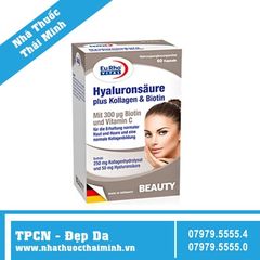 HYALURONSAURE PLUS KOLLAGEN & BIOTIN (Hộp 30 viên) - Viên Uống Đẹp Da, Móng, Tóc