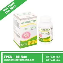 A+ NUTRITION BRAIN ELEVATE (Hộp 60 viên) - Viên Uống Hỗ Trợ Suy Giảm Trí Nhớ