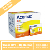 Thuốc cốm Acemuc Kids 100mg - long đàm, tiêu nhầy, giảm ho (30 gói x 0.5g)