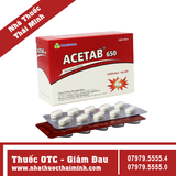 Thuốc Hapacol 650  Hỗ trợ giảm đau, hạ sốt (10 vỉ x 5 viên)