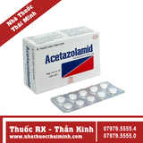 Thuốc Acetazolamid 250mg - Trị glôcôm, động kinh nhẹ (10 vỉ x 10 viên)