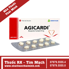 Thuốc Agicardi 5mg - Trị tăng huyết áp, suy tim (3 vỉ x 10 viên)