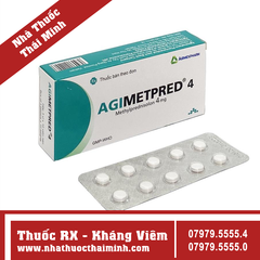 Thuốc Agimetpred 4 chống viêm (6 vỉ x 10 viên)