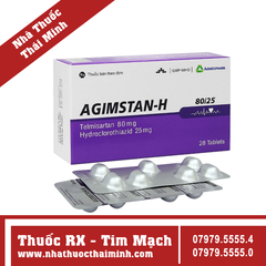 Thuốc Agimstan-H 80mg/25mg - Điều trị tăng huyết áp (28 viên)