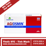 Thuốc Agiosmin - Hỗ trợ điều trị suy tĩnh mạch mạn tính (4 vỉ x 15 viên)