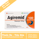 Thuốc Agiremid 100 - trị tổn thương niêm mạc dạ dày cấp và mãn tính (10 vỉ x 10 viên)