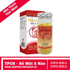 Dầu cá Alaska Deep Sea Fish Oil Omega-3 (Hộp 100 viên) - Viên uống hỗ trợ tăng cường não bộ và thị lực