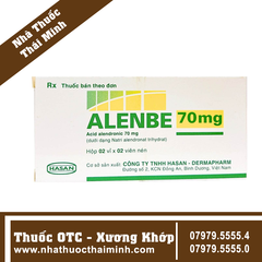 Thuốc Alenbe 70mg - Hỗ trợ điều trị loãng xương (2 vỉ x 2 viên)