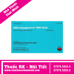 Thuốc Alfa-Lipogamma 600 Oral - Trị đa thần kinh đái tháo đường (3 vỉ x 10 viên)