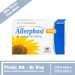 Thuốc Allerphast 180mg - Điều trị viêm mũi dị ứng theo mùa