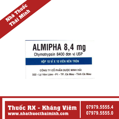 Thuốc kháng viêm Almipha 8400 (50 vỉ x 10 viên)